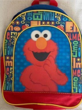 Vintage Sesame Street Elmo Mini Backpack Toddler Small School Bag Retro Y2K